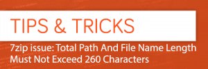 7zip issue Total Path