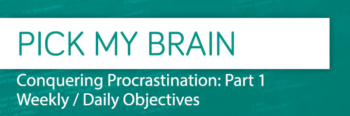 Conquering Procrastination Part 1